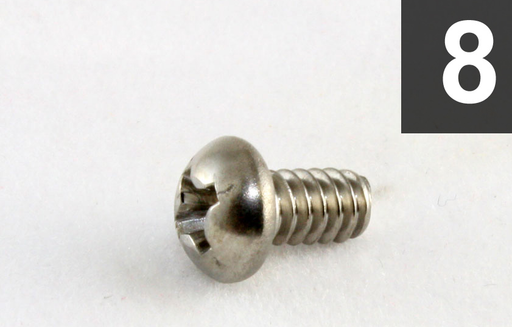 GS-0368-005 Pack of 8 Stainless Blade Switch Screws