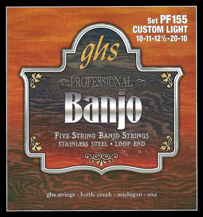 GHS banjo five strings