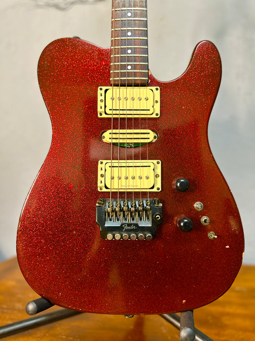 Fender Contemporary Series HSH Telecaster (candy apple red sparkle)