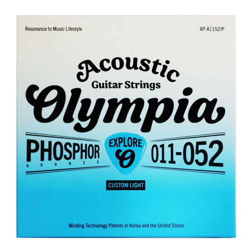CUERDAS PARA GUITARRA ACUSTICA OLYMPIA, FOSFORO BRONCE 011-052  XP-A1152-P
