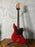 Squier Jaguar Bass Crimson Red Transparent