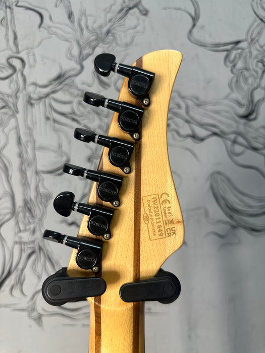 Schecter Reaper 6 - Satin Charcoal Burst USADA