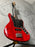 Squier Jaguar Bass Crimson Red Transparent