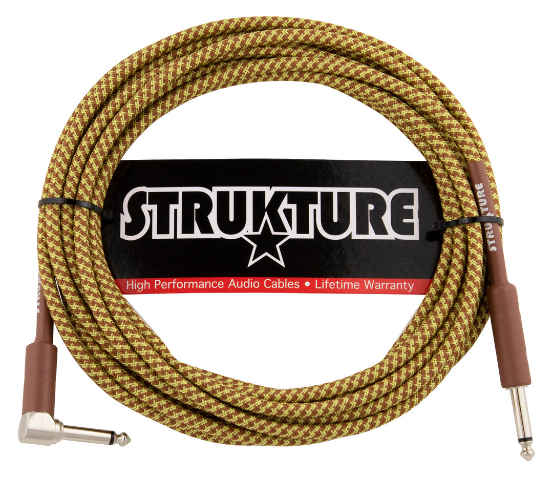 CABLE INSTRUMENTO STRUKTURE VINTAGE TWEED, 18.6FT RIGHT ANGLE (6 Metros)