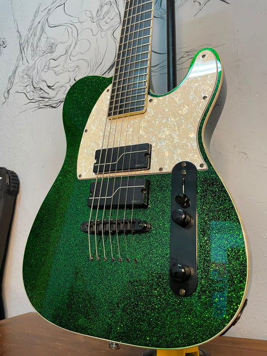 ESP LTD SCT-607B Stephen Carpenter Signature 7 Green Sparkle