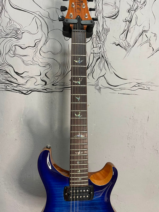 PRS Guitars SE Custom 24-08 Quilt Faded Blue con puente Stoptail