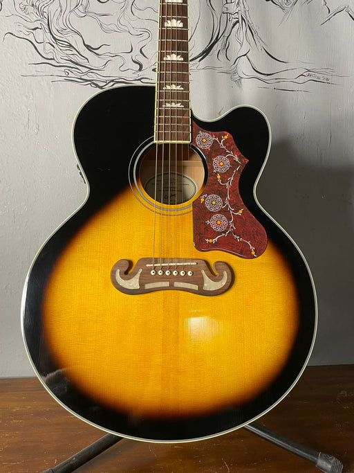 Epiphone J200 EC STUDIO Tobacco Burst con case gator