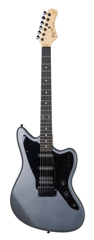 TAGIMA TW 60-MDSV-DF/BK JAZZMASTER STYLE ELECTRIC GUITAR MAPLE NECK METALLIC DARK SILVER