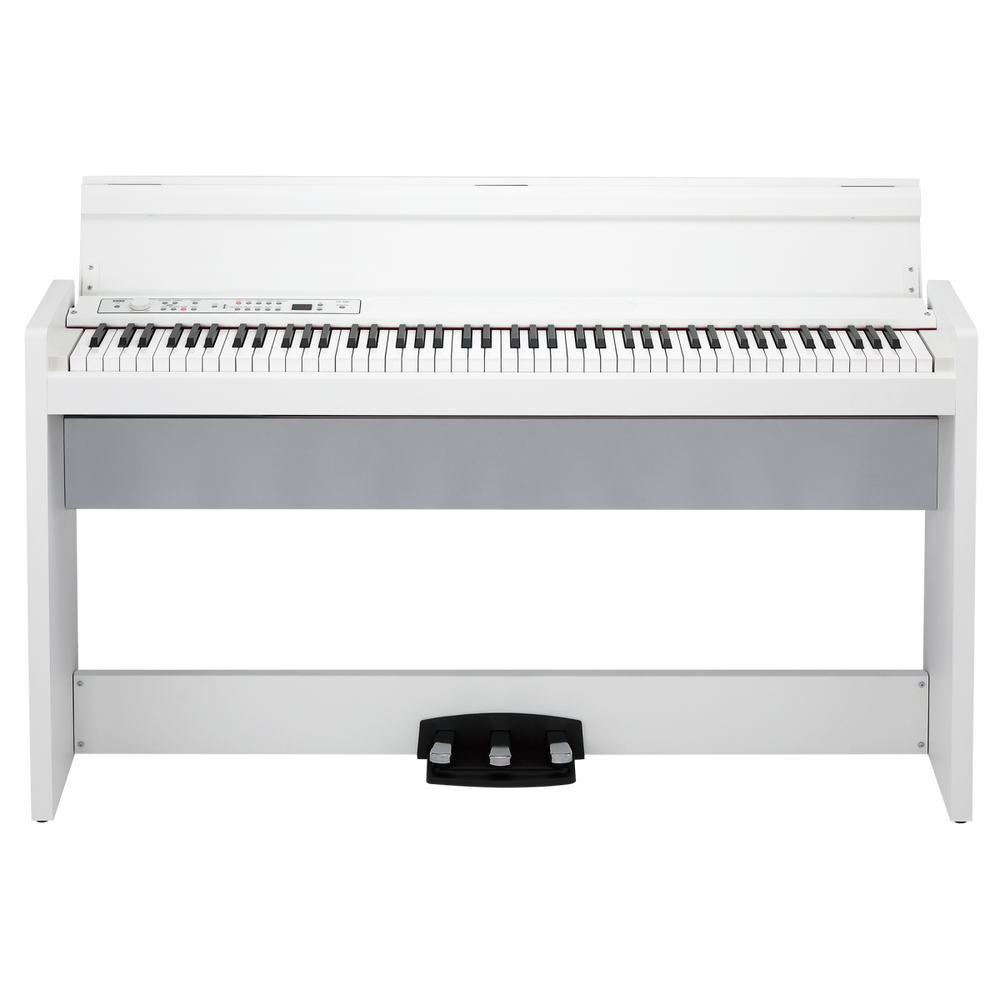 Piano Digital Korg Blanco Con Mueble, Tecla Pesada y Pedales Usb LP380WHU