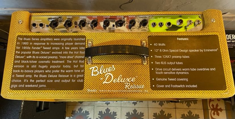 Fender Blues Deluxe 1x12" 40-watt Tube Combo Amp - Tweed (BSTOCK)