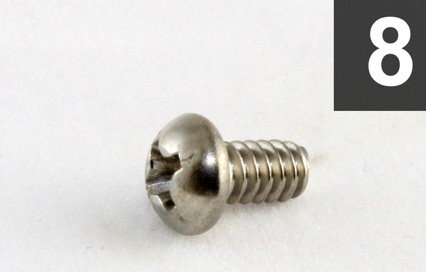 GS-0368-005 Pack of 8 Stainless Blade Switch Screws