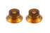 Vintage Style Amber Bell Knobs