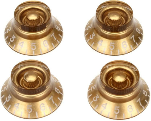 Gibson Accessories Top Hat Knobs 4-pack - Vintage Gold