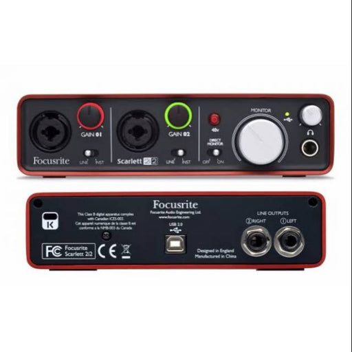 Focusrite Scarlett 2i2 3rd Gen USB Audio Interface